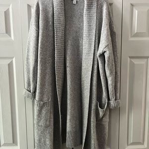 Long sweater cardigan